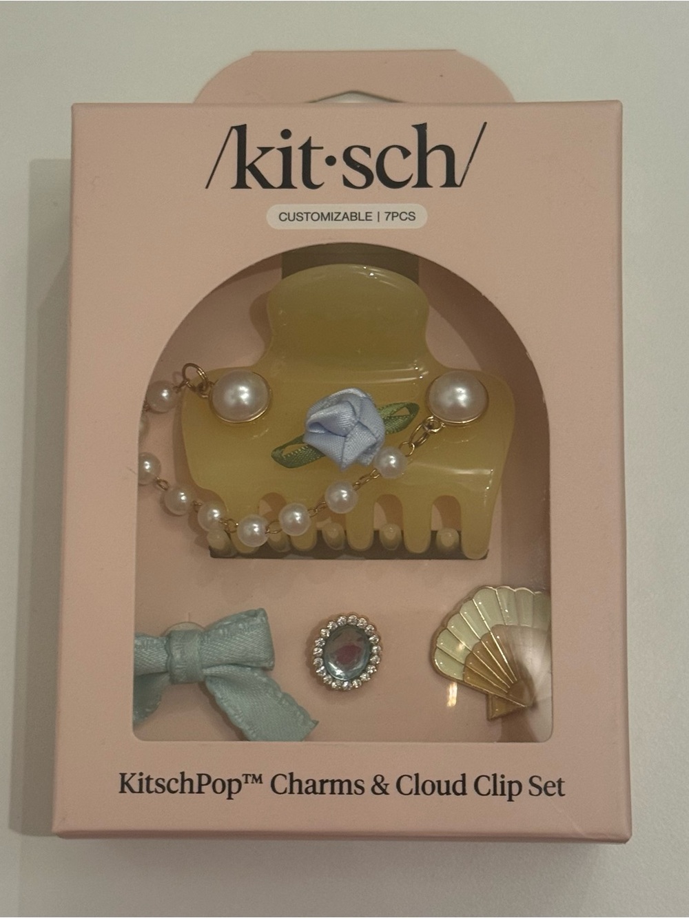 KitschPop™ Coastal Cottage Cloud Clip Set in Butter Yellow